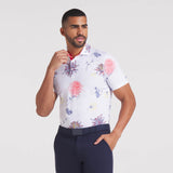 MATTR Dahlia Polo - White Glow/Peach Frost