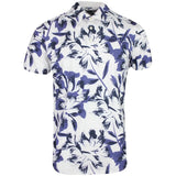 MATTR Broken Flower Polo - White Glow/Blue