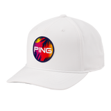 PING Electric Sunset Snapback - White