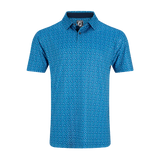 Geometry Print Blue - Emerald/Navy/White