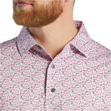 Allover Floral White w Pink/Purple Dusk/Black