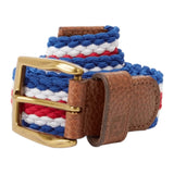 FJ Braided Belt - Twilight/Racing Red/White