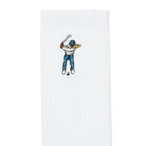 ESG Calf Logo Socks - White