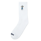ESG Calf Logo Socks - White
