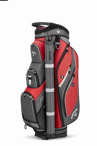 Forrester 19 Cart Bag Red Titanium Silver Power Golf Australia