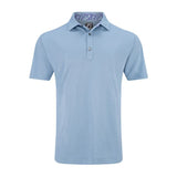Pique Solid Primrose Trim Polo - Strom