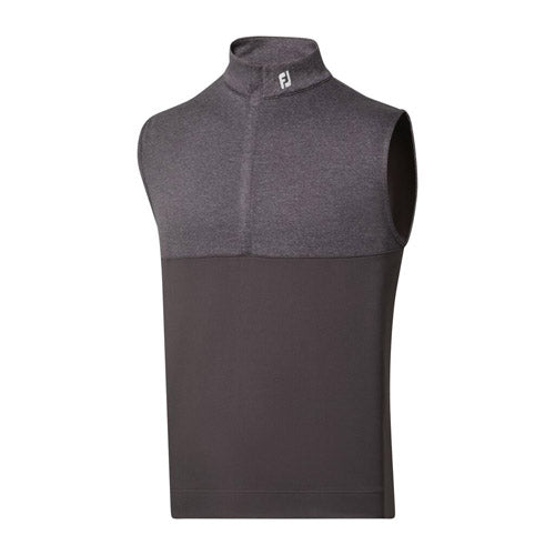 FJ Heather Yolk Half-Zip Vest Grey – Power Golf Australia