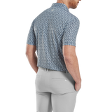 Floral Sketch Lisle - White/Navy