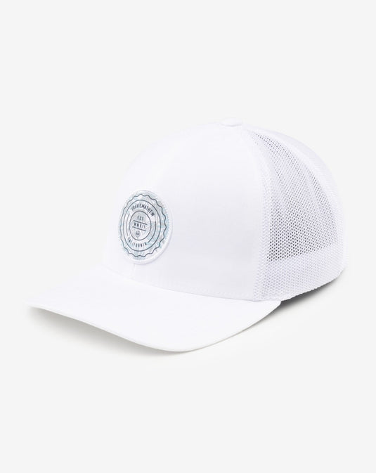 Patch Floral Snapback Hat - White