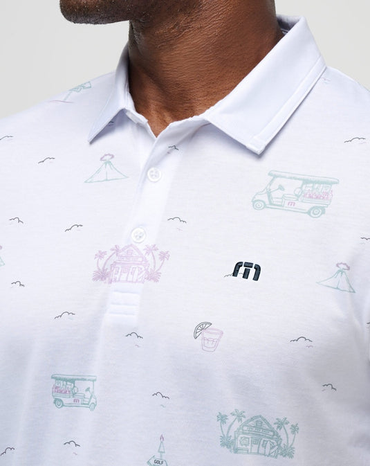 Tiki Mapes Print Polo