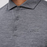 Travis Mathew Heater Pro Polo - Heather Grey