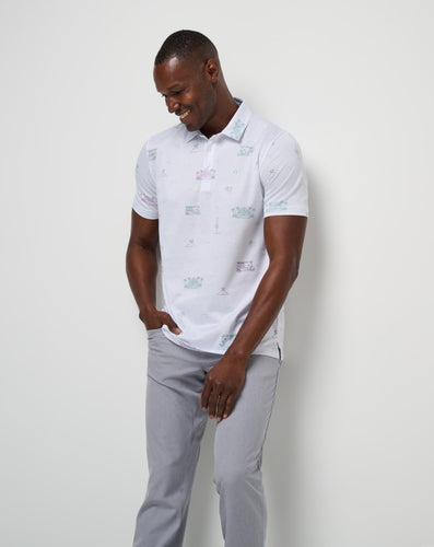 Tiki Mapes Print Polo