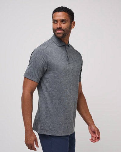 Travis Mathew Heater Pro Polo - Heather Grey