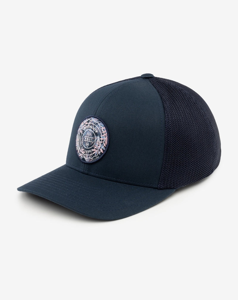 Load image into Gallery viewer, Patch Floral Snapback Hat - Blue Nights
