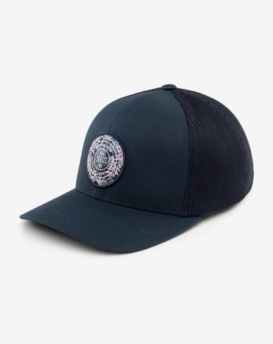 Patch Floral Snapback Hat - Blue Nights