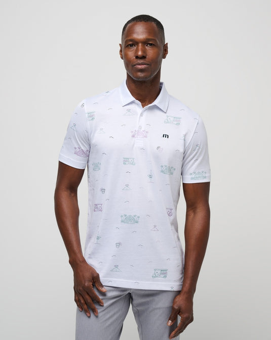 Tiki Mapes Print Polo