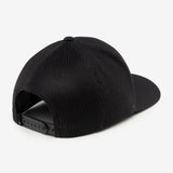 Patch Floral Snapback Hat - Black