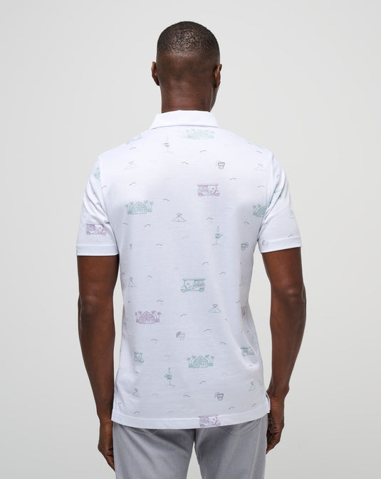 Tiki Mapes Print Polo