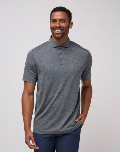 Travis Mathew Heater Pro Polo - Heather Grey