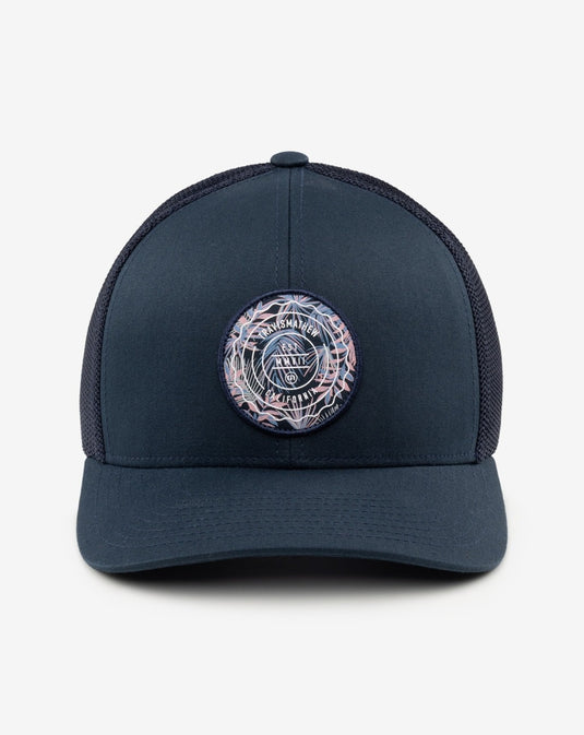 Patch Floral Snapback Hat - Blue Nights