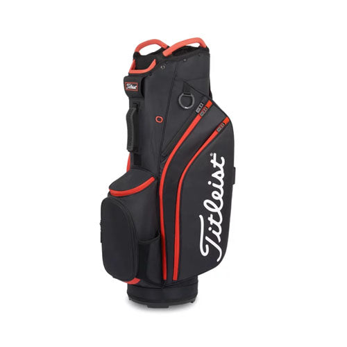 Titleist Cart 14 Lightweight Bag- Black/Black/Red