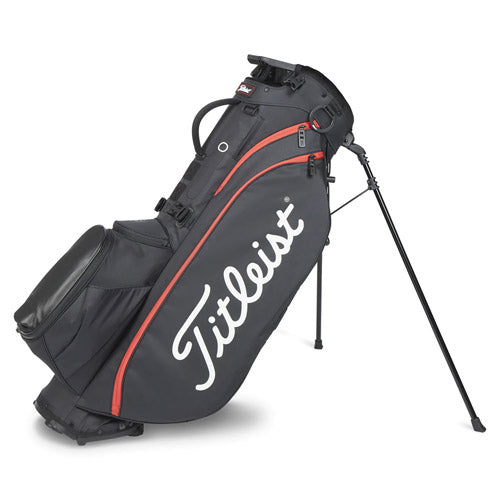 Load image into Gallery viewer, Titleist Players 5 Stand Bag - Black/Black/Red
