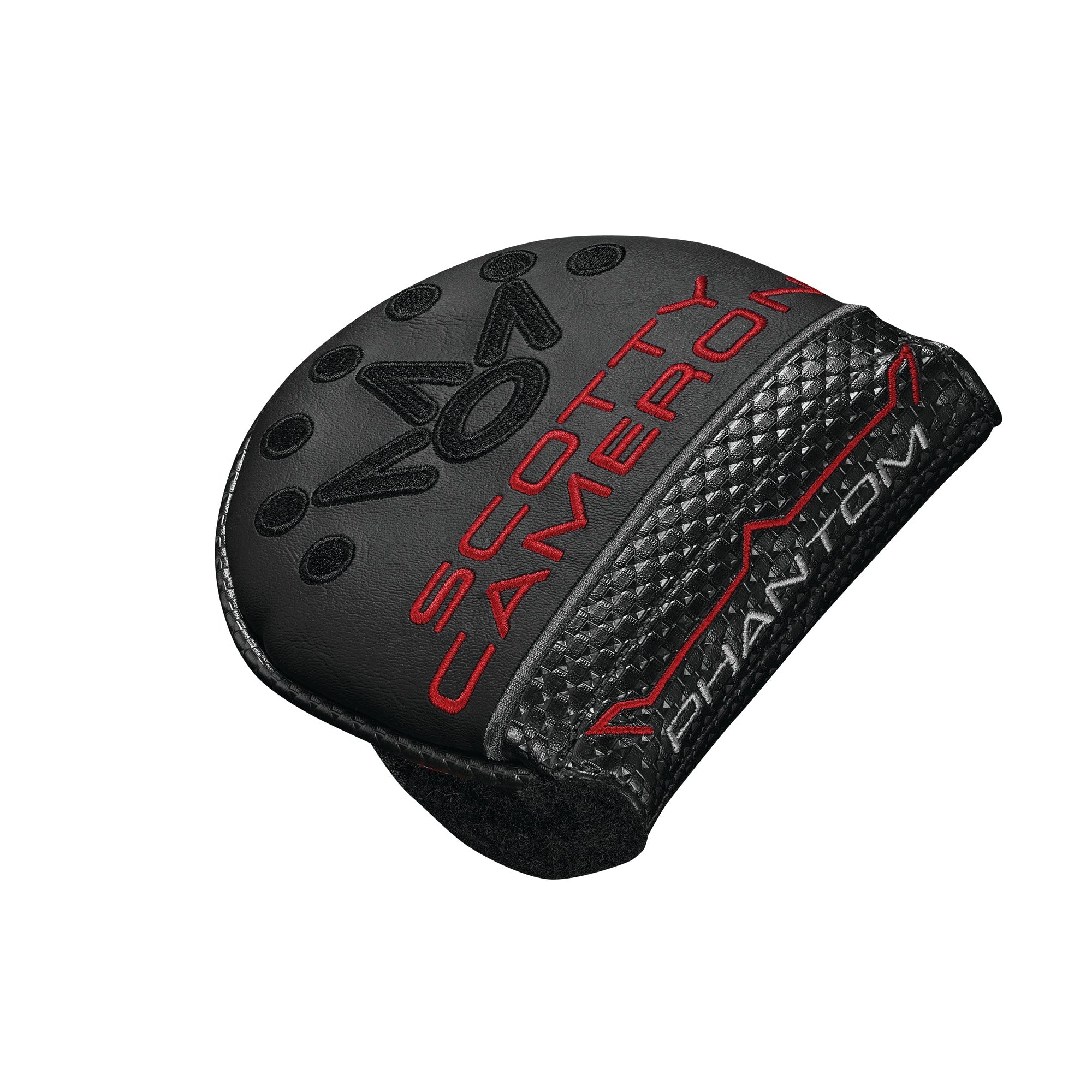 Scotty Cameron Phantom golf club head cover on a white background
