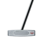 Golf putter with a white background
