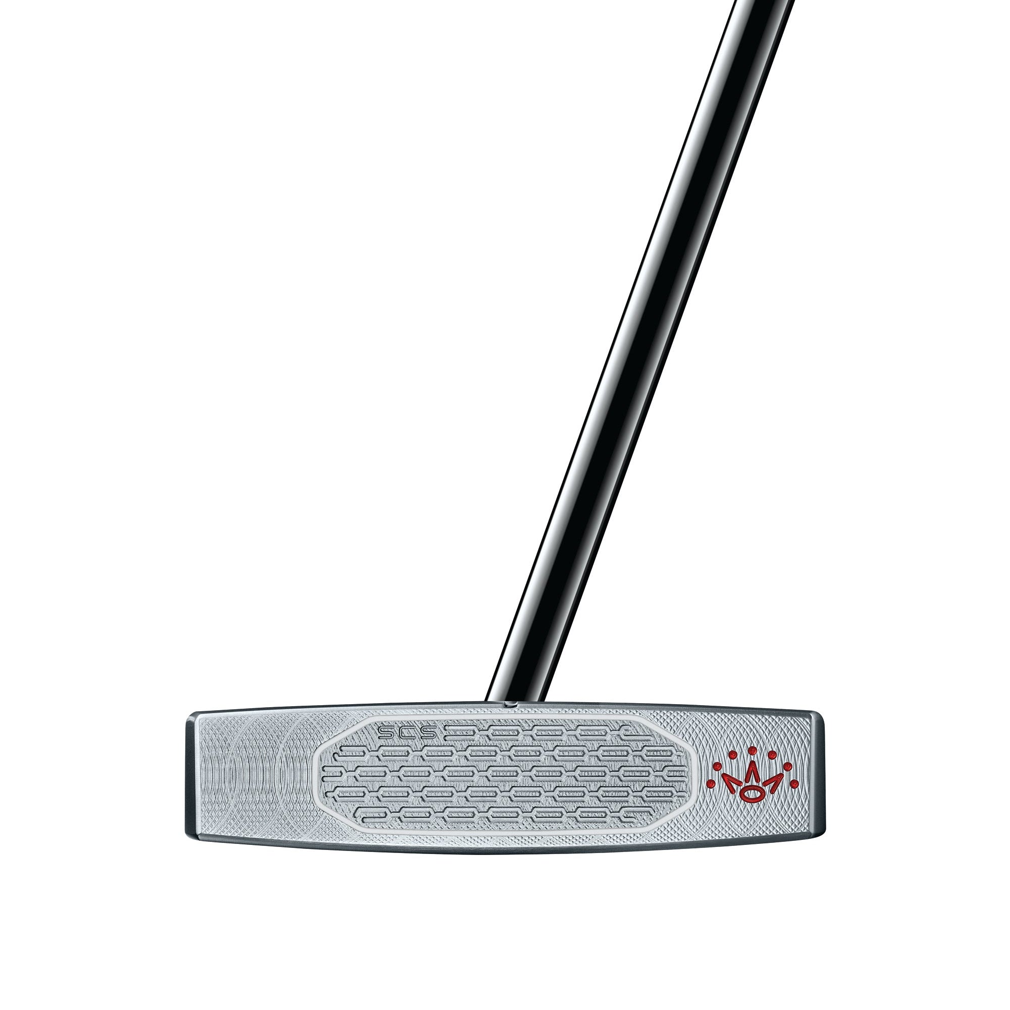 Golf putter with a white background