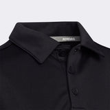 Adidas Junior 3 Stripe Golf Polo - Black