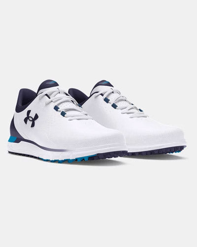 Load image into Gallery viewer, Under Armour Drive Fade SL Wide Shoes - White/Capri/Navy
