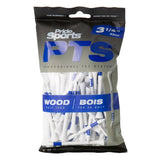 PTS 3 1/4" Wood Tees - Bulk Pack