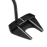 Black Odyssey golf putter on a white background