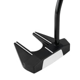 Black golf putter on a white background