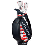 Callaway golf bag with clubs on a white background