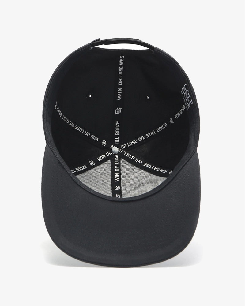 Load image into Gallery viewer, I Hate Golf Black SnapBack Golf Hat - Curved Brim
