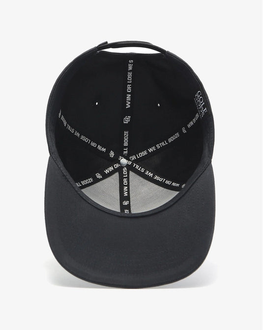 I Hate Golf Black SnapBack Golf Hat - Curved Brim