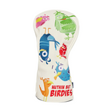 Nuthin But Birdies Headcover - White