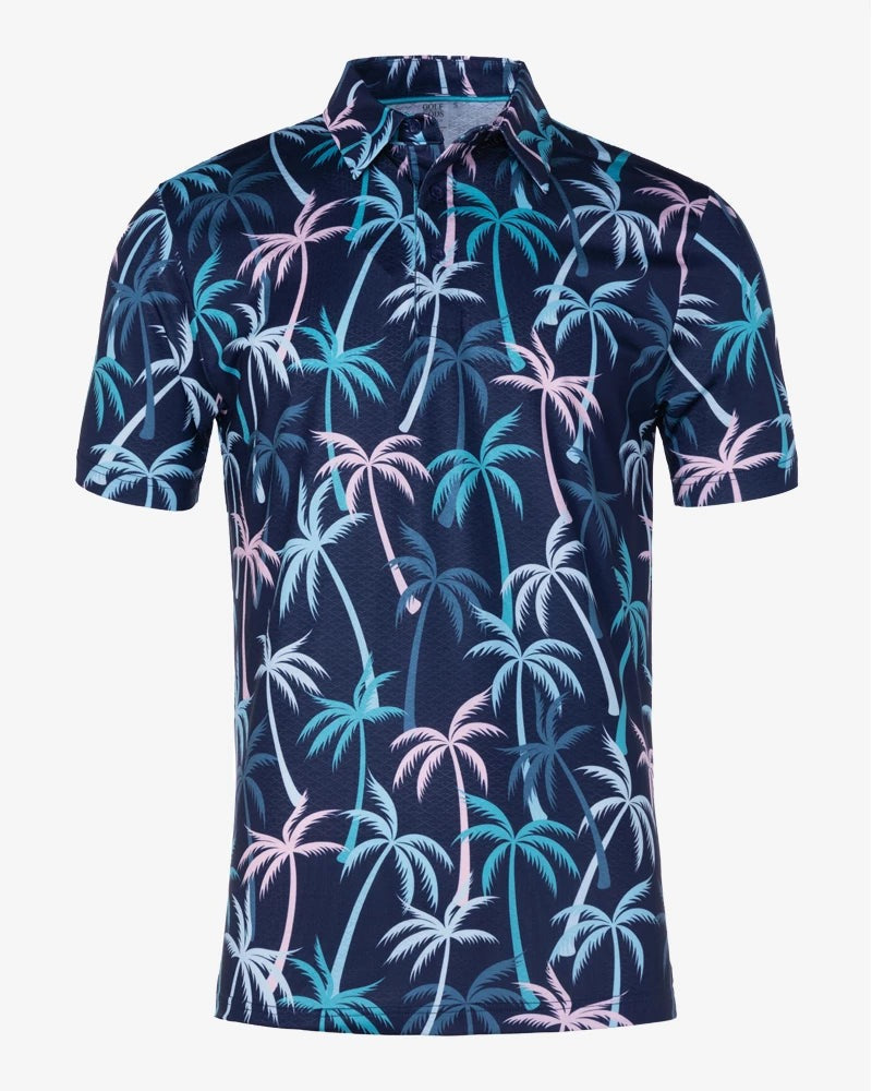 Load image into Gallery viewer, Coconut Palm Cool Tech Performance Golf Polo
