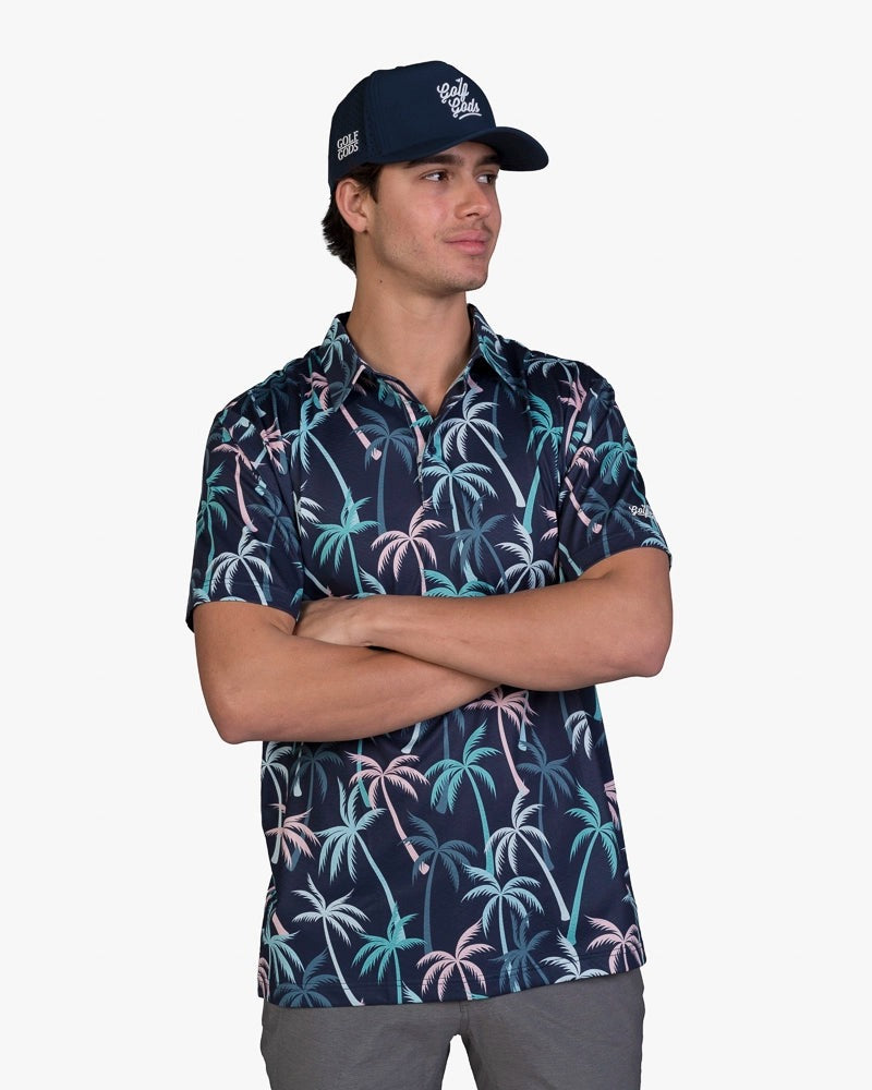 Load image into Gallery viewer, Coconut Palm Cool Tech Performance Golf Polo
