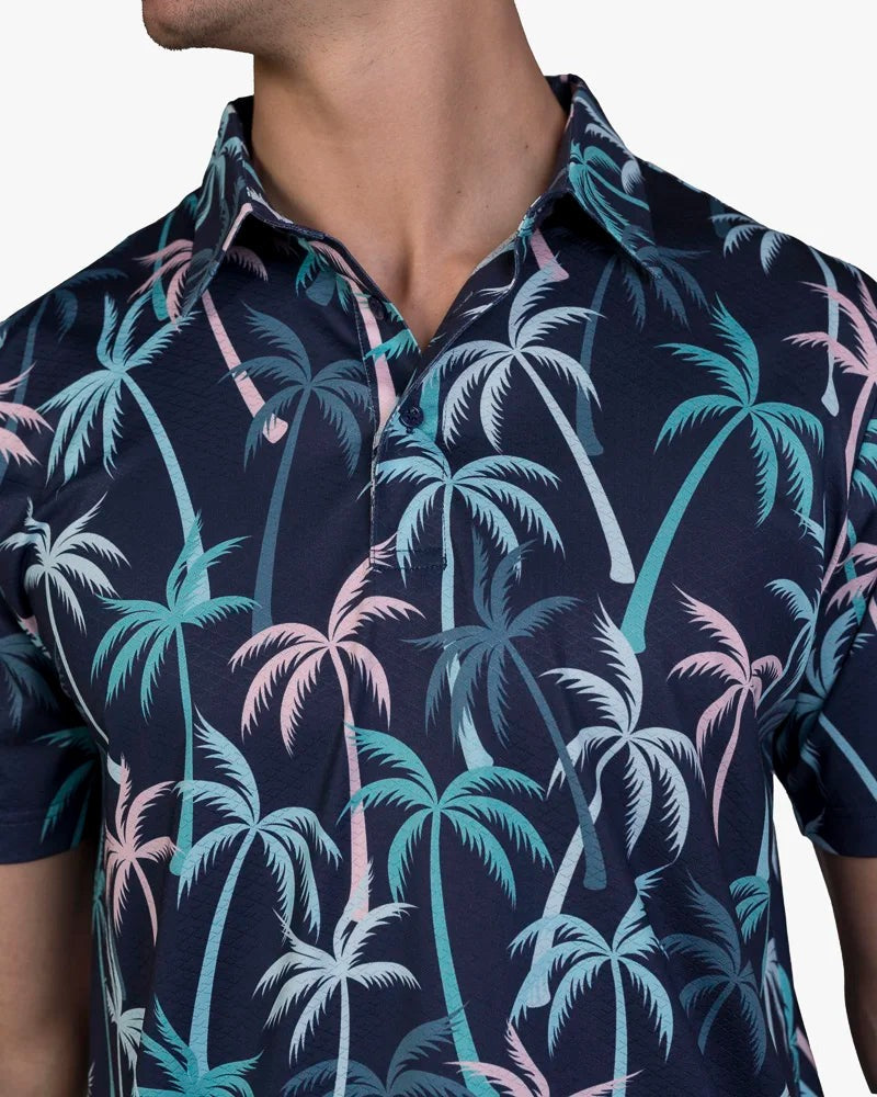 Load image into Gallery viewer, Coconut Palm Cool Tech Performance Golf Polo
