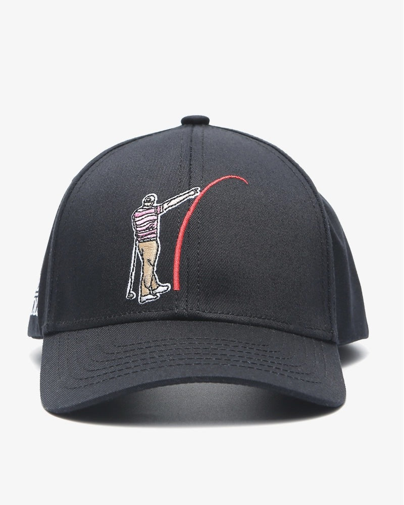 Load image into Gallery viewer, Mad Slicer Black SnapBack Golf Hat - Curved Brim
