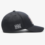 Mad Slicer Black SnapBack Golf Hat - Curved Brim