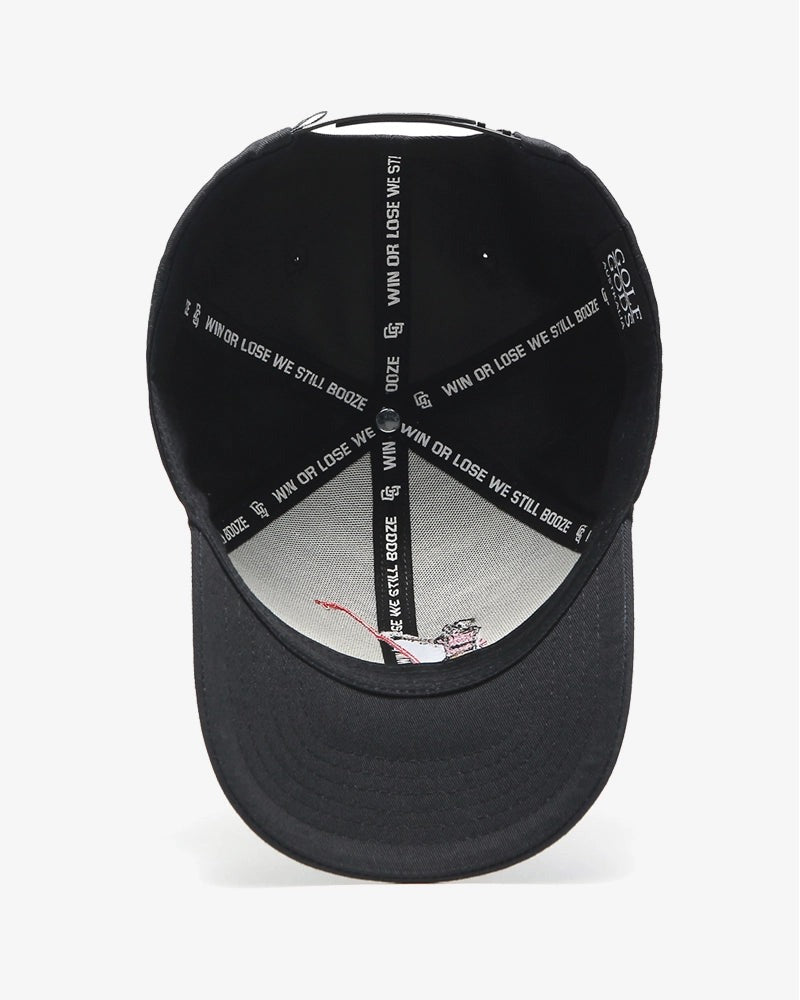 Load image into Gallery viewer, Mad Slicer Black SnapBack Golf Hat - Curved Brim
