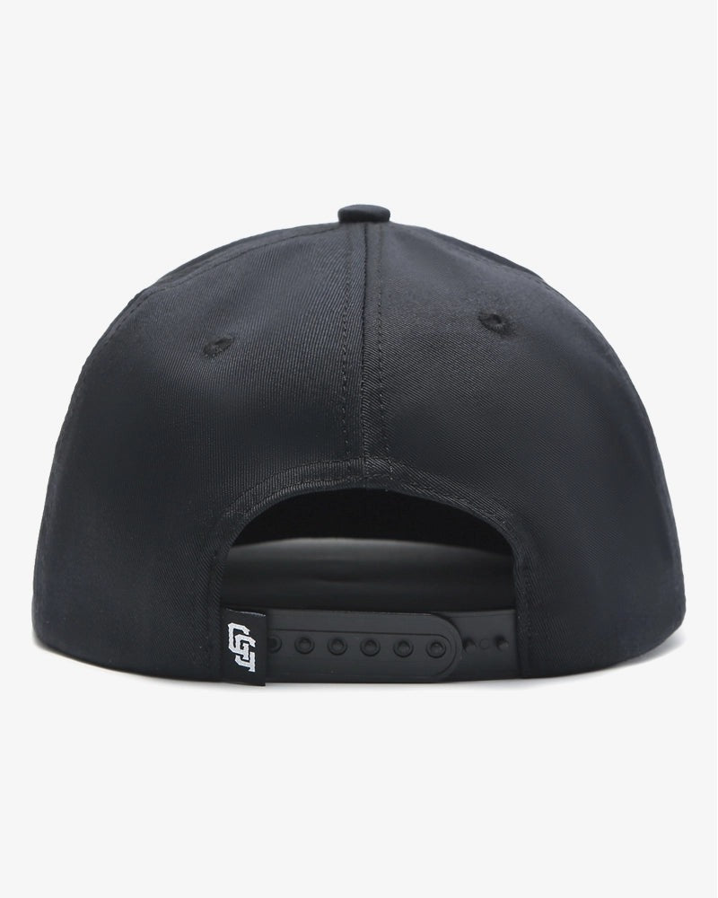 Load image into Gallery viewer, Mad Slicer Black SnapBack Golf Hat - Curved Brim
