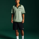Georgia Knit Polo - Heathered Green