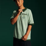 Georgia Knit Polo - Heathered Green