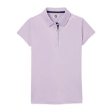 FootJoy Junior Girls Short Sleeve Polo - Lavender