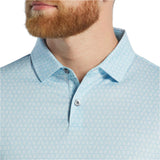 FootJoy Salamander Print Polo - Blue/White