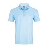 FootJoy Scottish Town Print Polo - Blue/White